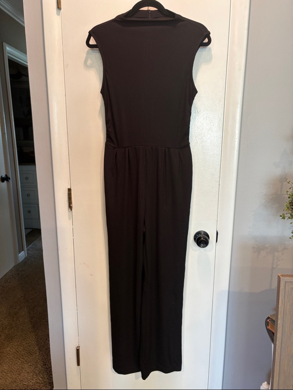 Sleeveless Black Wide-Leg Jumpsuit